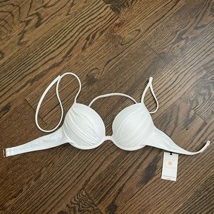 NWT Shade & Shore White Bikini Top